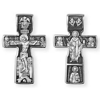 Крест из серебра «Николай Чудотворец» (арт. 13111-335)