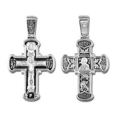 Православный женский крестик из серебра 13111-350