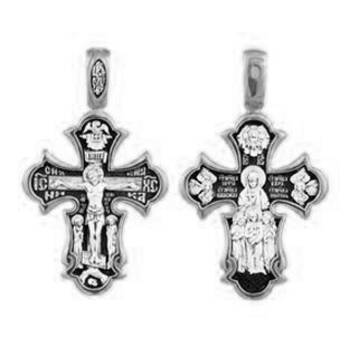 Крест православный из серебра «Вера, Любовь и София Свв., Надежда» (арт. 13111-360)