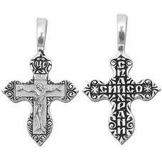 Православный женский крестик из серебра 13111-38