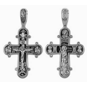 Крестик серебро «Георгий Победоносец» (арт. 13111-385)