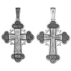 Крестик православный серебро «Спаси и сохрани» (арт. 13111-39)