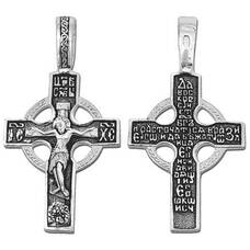 Мужской православный крест из серебра 13111-42