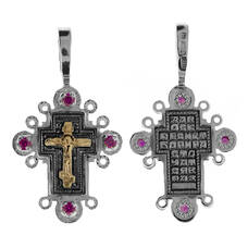 Золотой крестик женский православный 13111-429