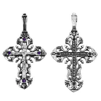 Крестик православный серебряный (арт. 13111-46)