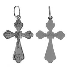 Женский православный крест из серебра 13111-478