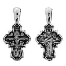 Крестильный серебряный крестик детский 13111-505