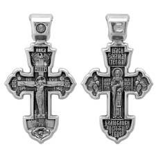 Крест серебряный мужской 13111-520