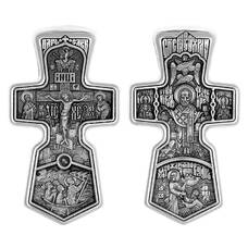 Крестик православный из серебра «Николай Чудотворец» (арт. 13111-533)