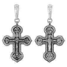 Мужской православный крест из серебра 13111-536