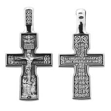 Крестик православный серебро «Да воскреснет Бог...» (арт. 13111-540)