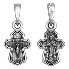 Крест православный серебряный «Ангел-Хранитель» (арт. 13111-544)
