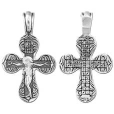 Мужской нательный крест из серебра 13111-6