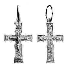 Крестильный серебряный крестик детский 13111-604