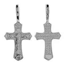 Женский крестик из серебра 13111-622