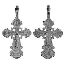Крест православный серебро «Николай Чудотворец» (арт. 13111-633)