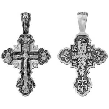 Крестик православный из серебра (арт. 13111-64)