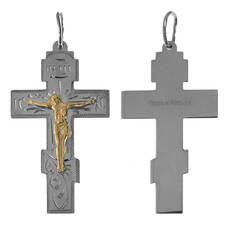 Крест золотой мужской 13111-654