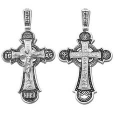Православный женский крестик из серебра 13111-73
