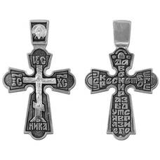 Крест серебряный мужской 13111-74