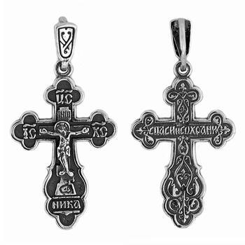 Крест серебро «Спаси и сохрани» (арт. 13111-758)