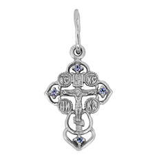 Крестильный серебряный крестик детский 13111-765