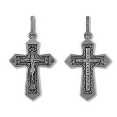 Крест серебряный мужской 13111-819