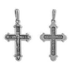 Женский крестик из серебра 13111-834