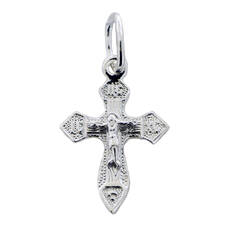 Женский крестик из серебра 13111-875