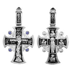 Православный женский крестик из серебра 13111-90