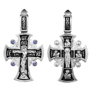 Крестик православный из серебра (арт. 13111-90)