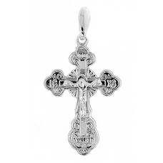 Крестильный серебряный крестик детский 13111-901