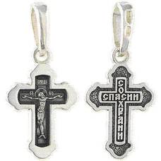 Крестильный серебряный крестик детский 13111-921