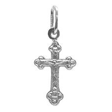 Крестильный серебряный крестик детский 13111-941