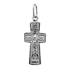 Крестильный серебряный крестик детский 13111-957