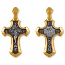 Крестик нательный серебряный (арт. 13112-115)