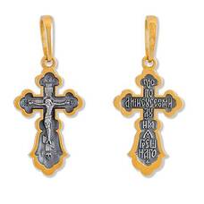Женский православный крест из серебра 13112-147