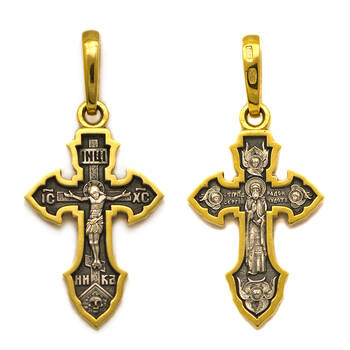 Крест православный серебро «Сергий Радонежский» (арт. 13112-153)