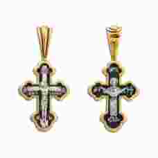 Крестик нательный из серебра «Богородица (Покрова)» (арт. 13112-163)
