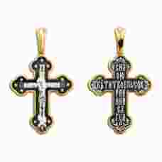 Православный женский крестик из серебра 13112-168