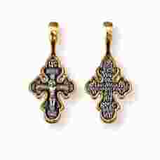 Крестик православный серебро «Кресту твоему поклоняемся, Владыко» (арт. 13112-218)