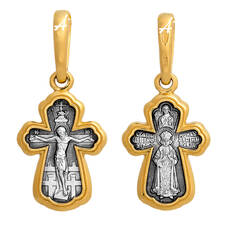 Крест православный из серебра «Ангел-Хранитель» (арт. 13112-27)