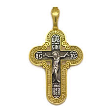 Женский православный крест из серебра 13112-270