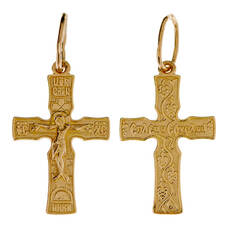 Серебряный крестик женский 13112-280