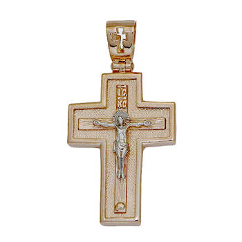 Крестик православный из серебра (арт. 13112-295)
