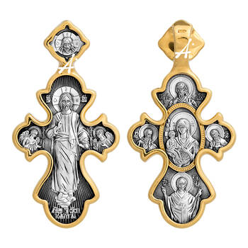 Крест православный серебро «Хризма» (арт. 13112-38)