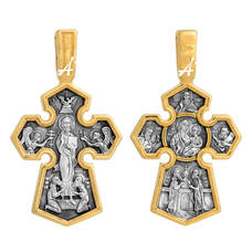 Мужской нательный крест из серебра 13112-39