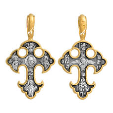 Мужской православный крест из серебра 13112-42