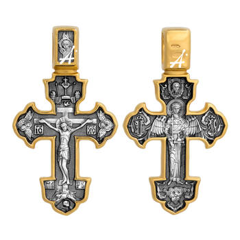 Крестик серебро «Ангел-Хранитель» (арт. 13112-46)