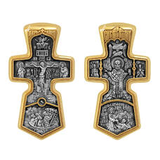 Крест нательный серебряный «Николай Чудотворец» (арт. 13112-79)